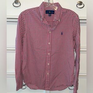 Ralph Lauren Boys L plaid oxford shirt